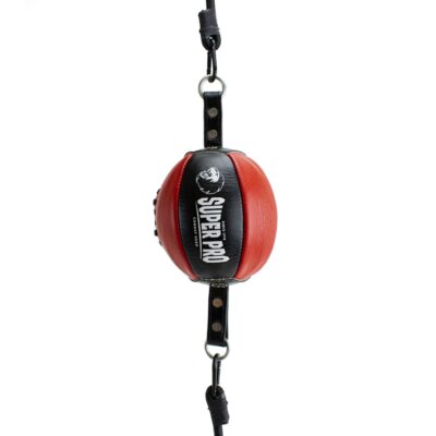 Super Pro Combat Gear Nieuw - Lederen Reflex Ball - Rood / Zwart Super Pro Combat Gear Nieuw - Lederen Reflex Ball - Rood / Zwart