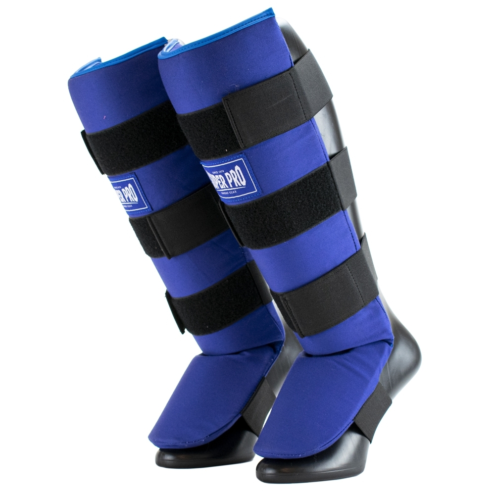 Super Pro Combat Gear Scheenbeschermer - Savior - Blauw / Zwart Super Pro Combat Gear Scheenbeschermer - Savior - Blauw / Zwart