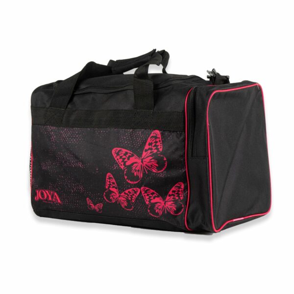 Joya Kids Butterfly Sporttas Zwart Roze 28x45x28 Joya Kids Butterfly Sporttas Zwart Roze 28x45x28