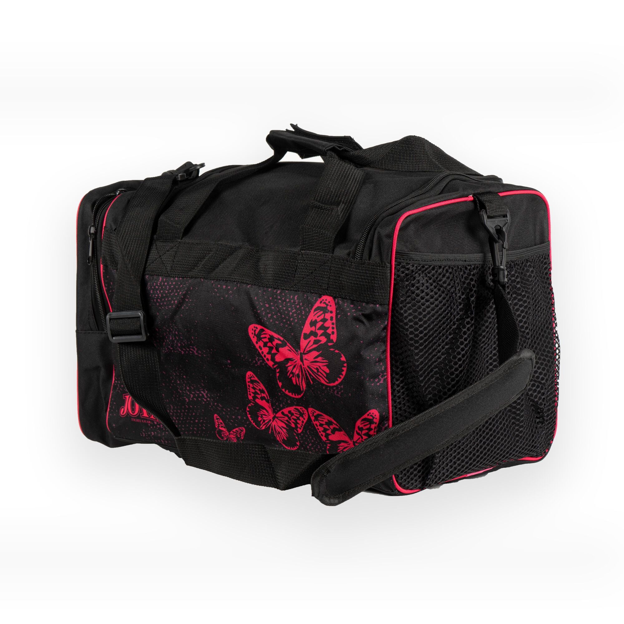 Joya Kids Butterfly Sporttas Zwart Roze 28x45x28 Joya Kids Butterfly Sporttas Zwart Roze 28x45x28