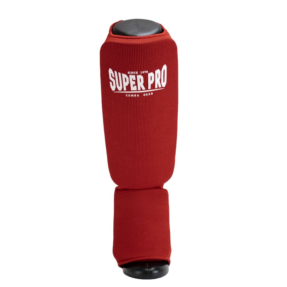 Super Pro Combat Gear Scheenbeschermer - Defender - Rood / Wit Super Pro Combat Gear Scheenbeschermer - Defender - Rood / Wit