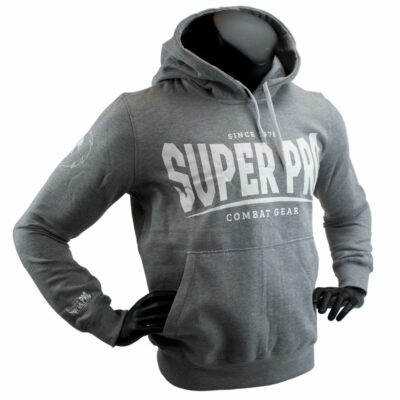 Super Pro Combat Gear Hoody - S.P. Logo - Grijs / Wit Super Pro Combat Gear Hoody - S.P. Logo - Grijs / Wit