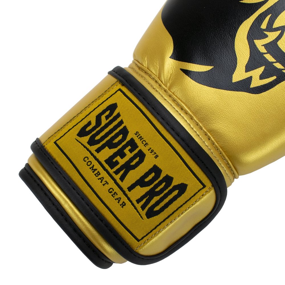 Super Pro Combat Gear Bokshandschoen - Talent - Goud / Zwart Super Pro Combat Gear Bokshandschoen - Talent - Goud / Zwart