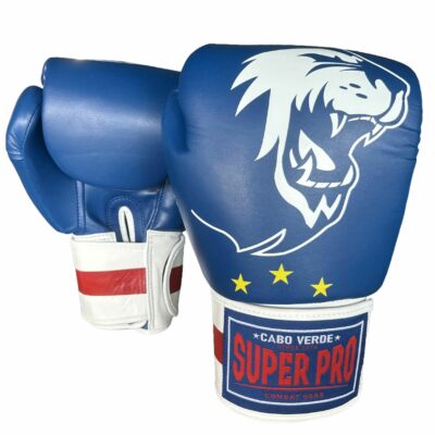 Super Pro Combat Gear Bokshandschoen - Nations Cabo Verde kids - Blauw / Rood / Wit Super Pro Combat Gear Bokshandschoen - Nations Cabo Verde kids - Blauw / Rood / Wit
