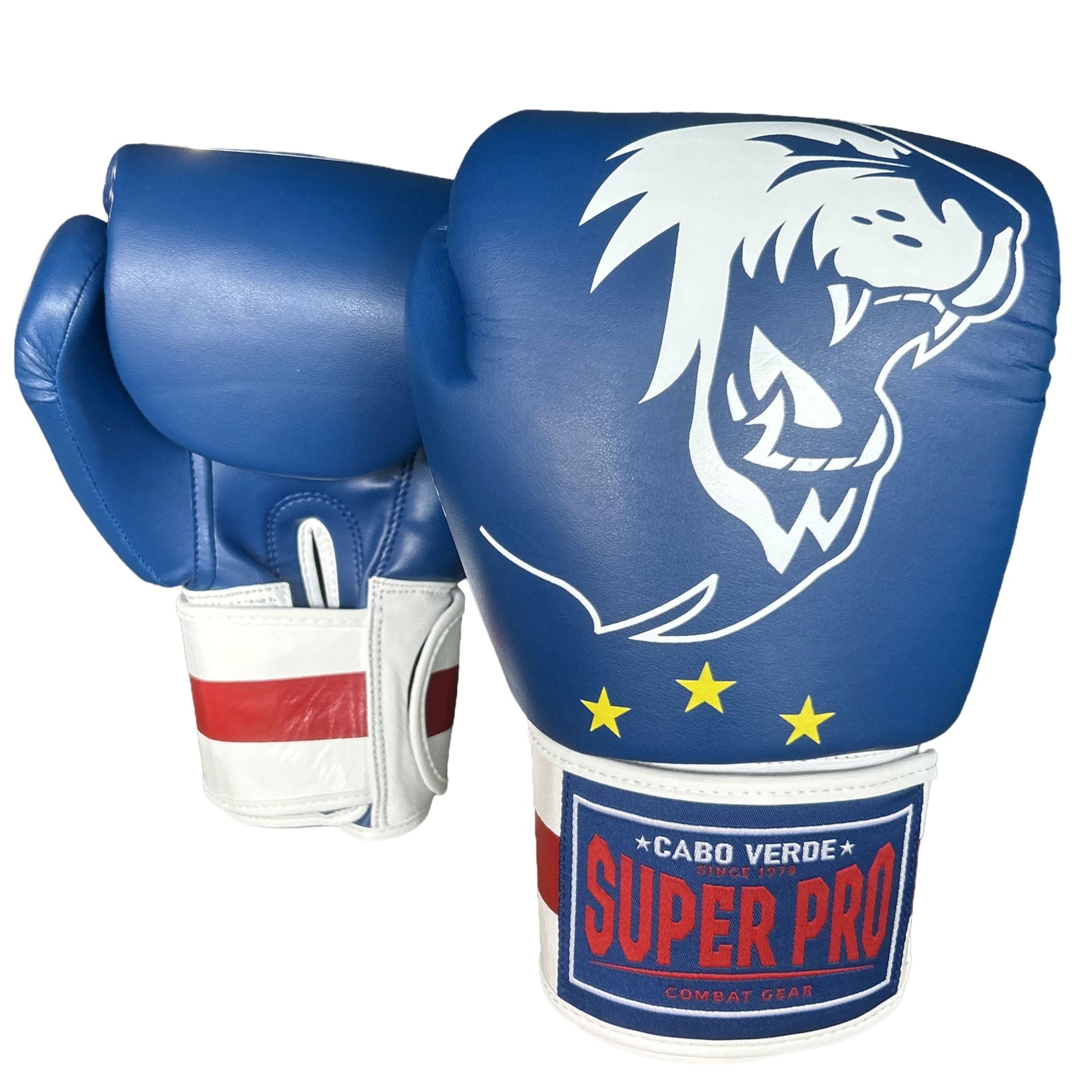 Super Pro Combat Gear Bokshandschoen - Nations Cabo Verde kids - Blauw / Rood / Wit Super Pro Combat Gear Bokshandschoen - Nations Cabo Verde kids - Blauw / Rood / Wit