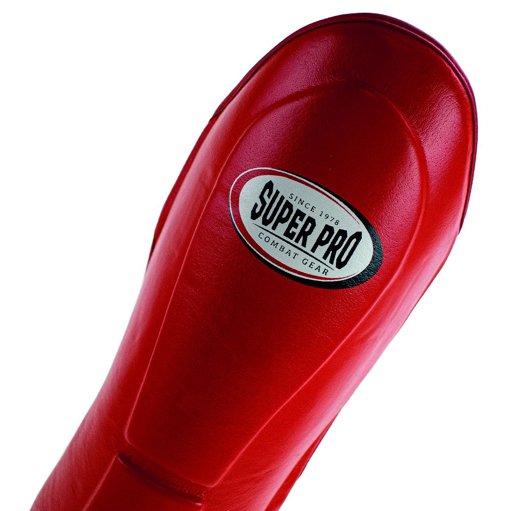 Super Pro Combat Gear Scheenbeschermer - Thai pro Shin Guard S - Rood / Zwart Super Pro Combat Gear Scheenbeschermer - Thai pro Shin Guard S - Rood / Zwart