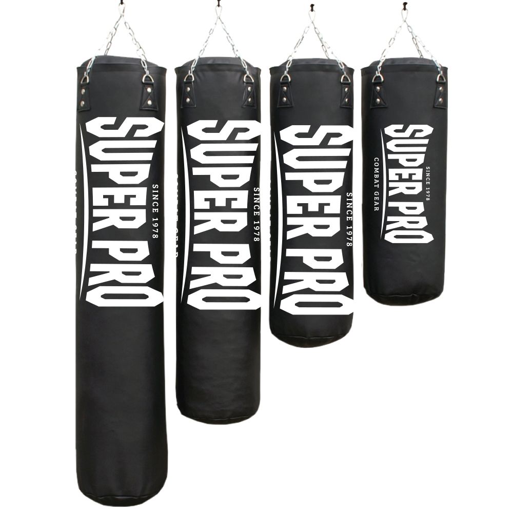 Super Pro Combat Gear Bokszak - Luxury Pu Vertical Logo - Zwart Super Pro Combat Gear Bokszak - Luxury Pu Vertical Logo - Zwart
