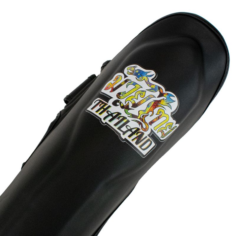 Super Pro Combat Gear Scheenbeschermer - Pattaya Made In Thailand - Zwart / Geel Super Pro Combat Gear Scheenbeschermer - Pattaya Made In Thailand - Zwart / Geel