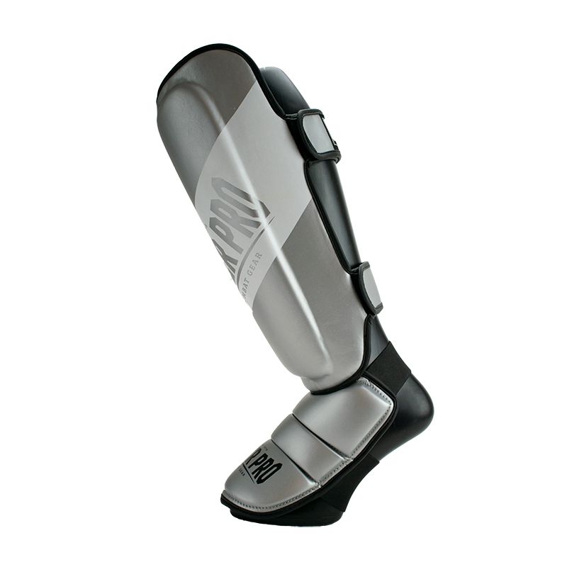 Super Pro Combat Gear Scheenbeschermer - Rebel - Grijs / Zwart / Wit Super Pro Combat Gear Scheenbeschermer - Rebel - Grijs / Zwart / Wit