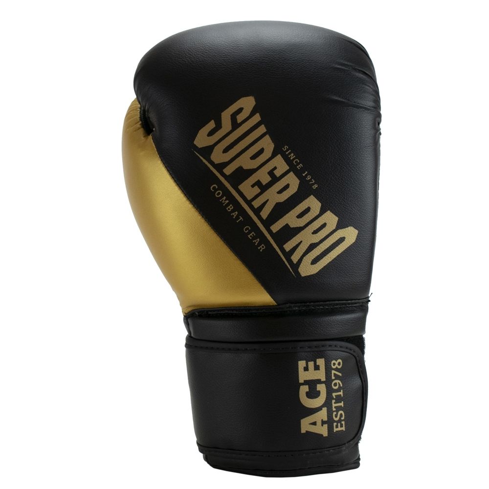 Super Pro Combat Gear Bokshandschoen - Ace - Goud / Zwart Super Pro Combat Gear Bokshandschoen - Ace - Goud / Zwart