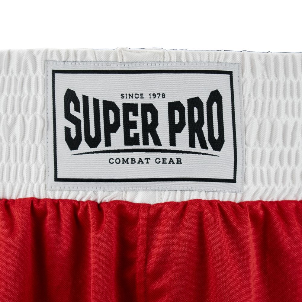 Super Pro Combat Gear Boksshort - Club - Rood / Wit Super Pro Combat Gear Boksshort - Club - Rood / Wit