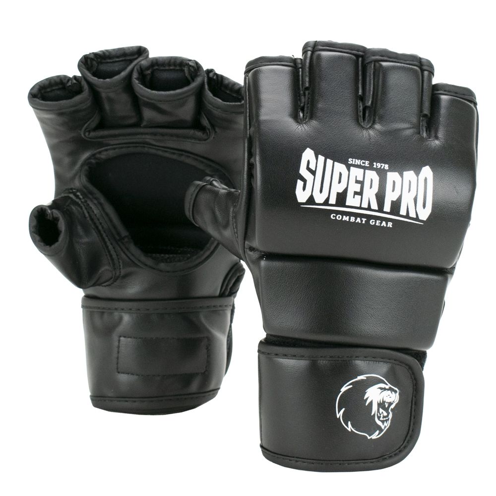 Super Pro Combat Gear MMA handschoen - Brawler - Zwart / Wit