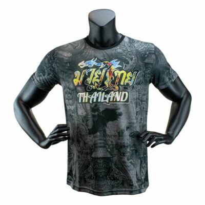 Super Pro Combat Gear T-shirt - Pattaya Made In Thailand - Zwart / Geel Super Pro Combat Gear T-shirt - Pattaya Made In Thailand - Zwart / Geel