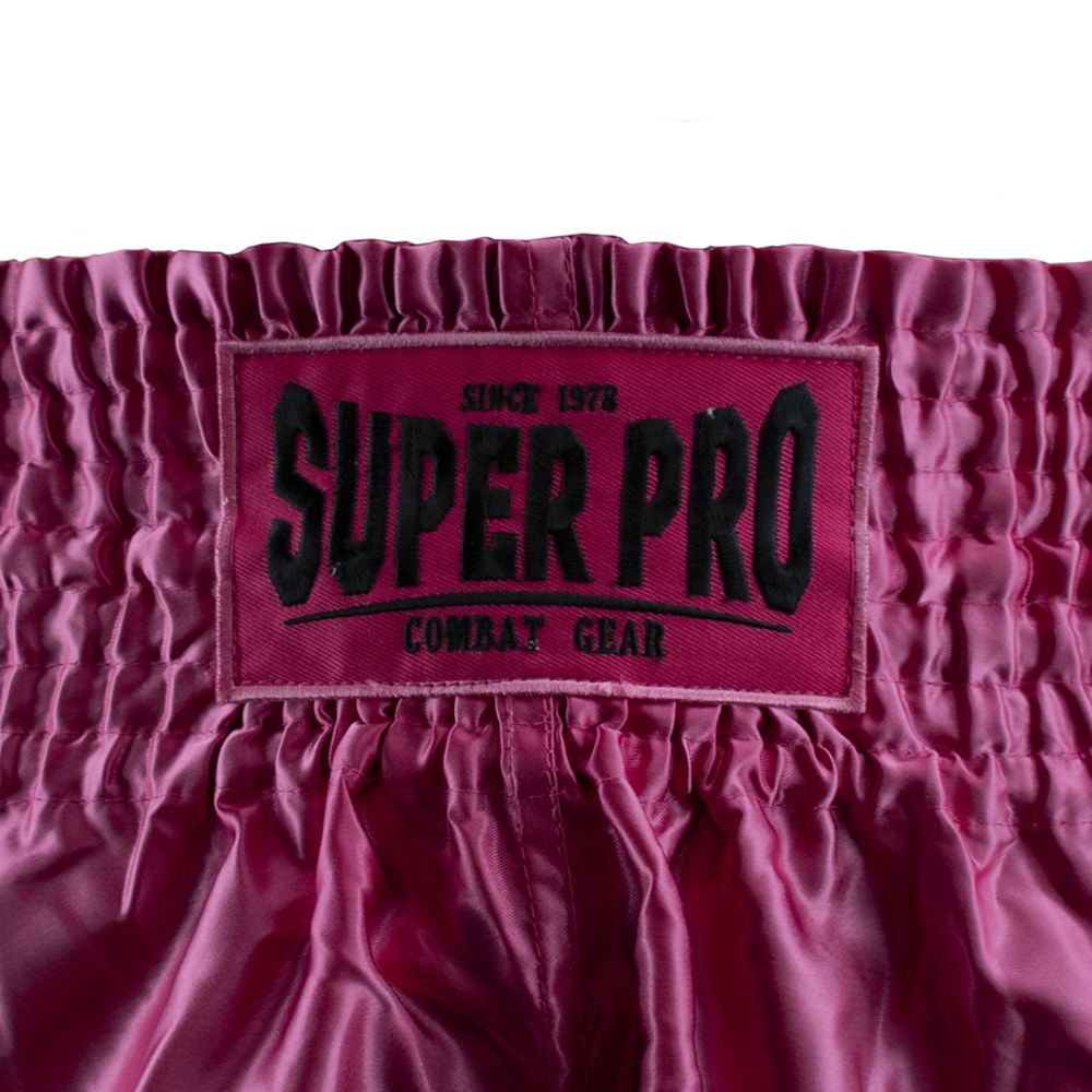 Super Pro Combat Gear Kickboksbroekje - Thai En Kickboksshort Hero - Roze / Zwart Super Pro Combat Gear Kickboksbroekje - Thai En Kickboksshort Hero - Roze / Zwart