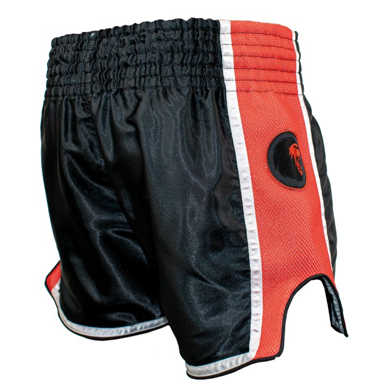Super Pro Combat Gear short - Thai Short Stripes - Rood / Zwart / Wit Super Pro Combat Gear short - Thai Short Stripes - Rood / Zwart / Wit