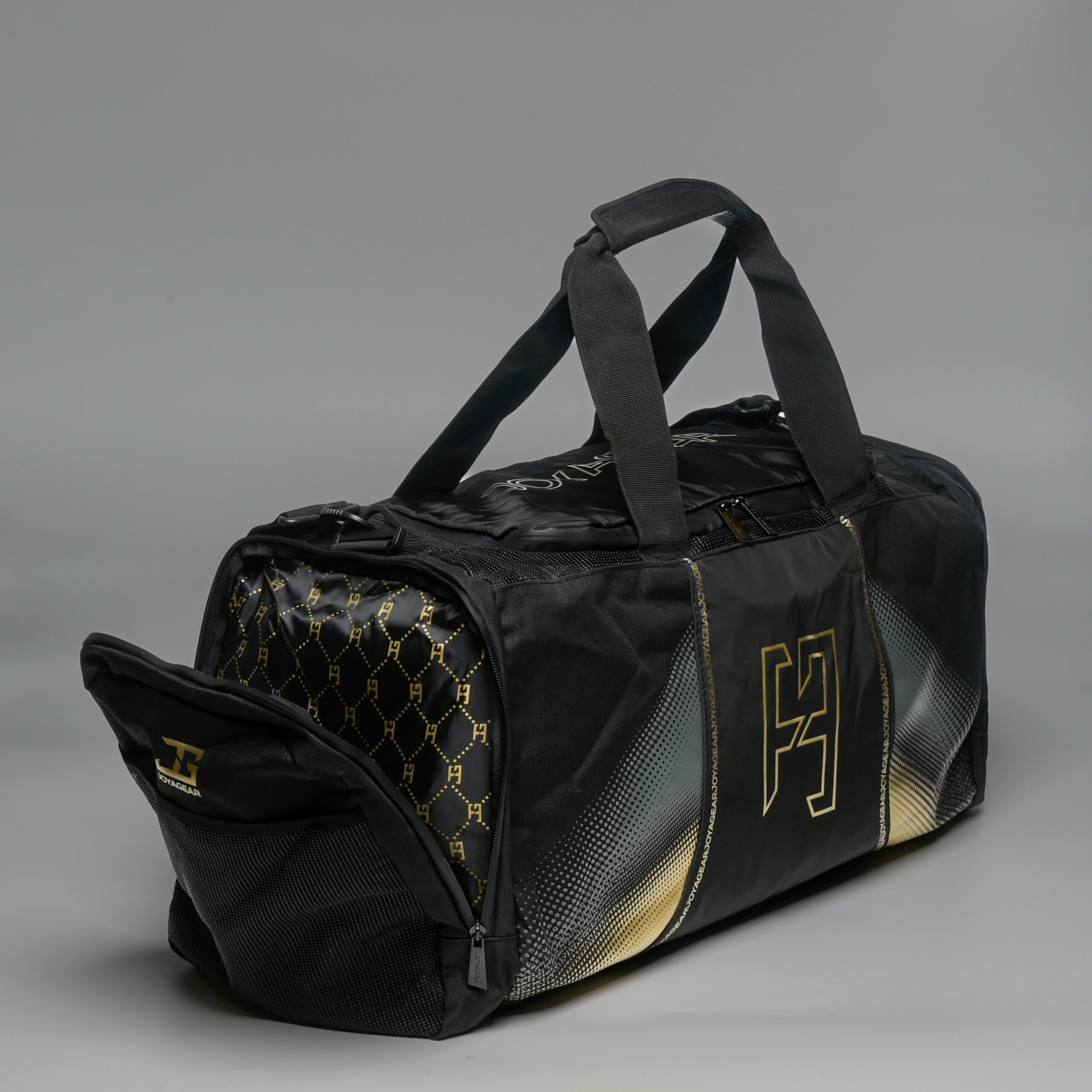 Joya Evolution Sporttas Zwart Goud 65x25x32 cm Joya Evolution Sporttas Zwart Goud 65x25x32 cm