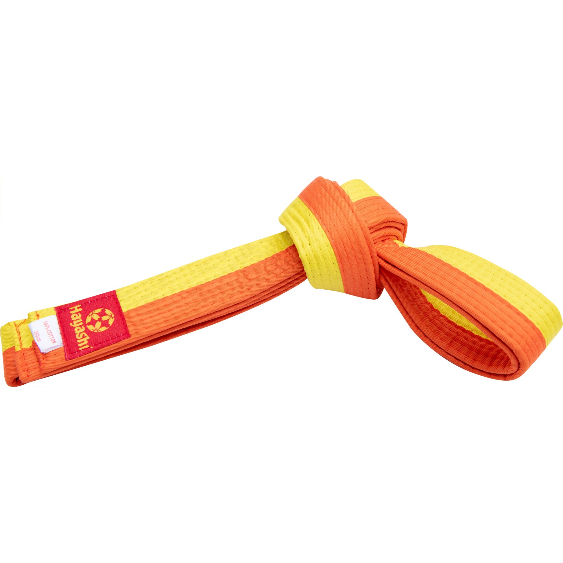 Hayashi Budoband - Band voor Judo, Karate en Taekwondo - Geel / Oranje Hayashi Budoband - Band voor Judo, Karate en Taekwondo - Geel / Oranje