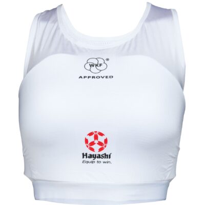 Hayashi Borstbeschermer - Maxi WKF Approved - Wit Hayashi Borstbeschermer - Maxi WKF Approved - Wit