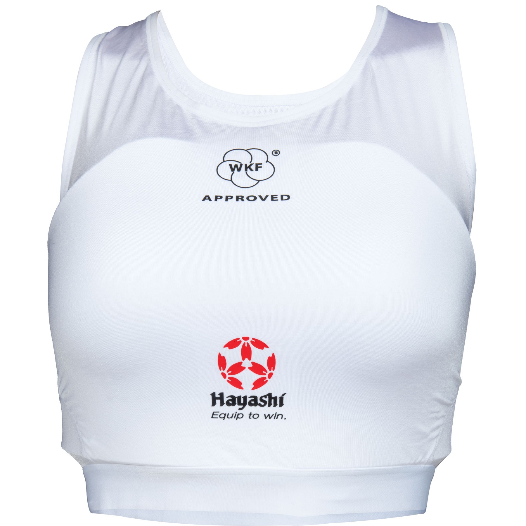 Hayashi Borstbeschermer - Maxi WKF Approved - Wit