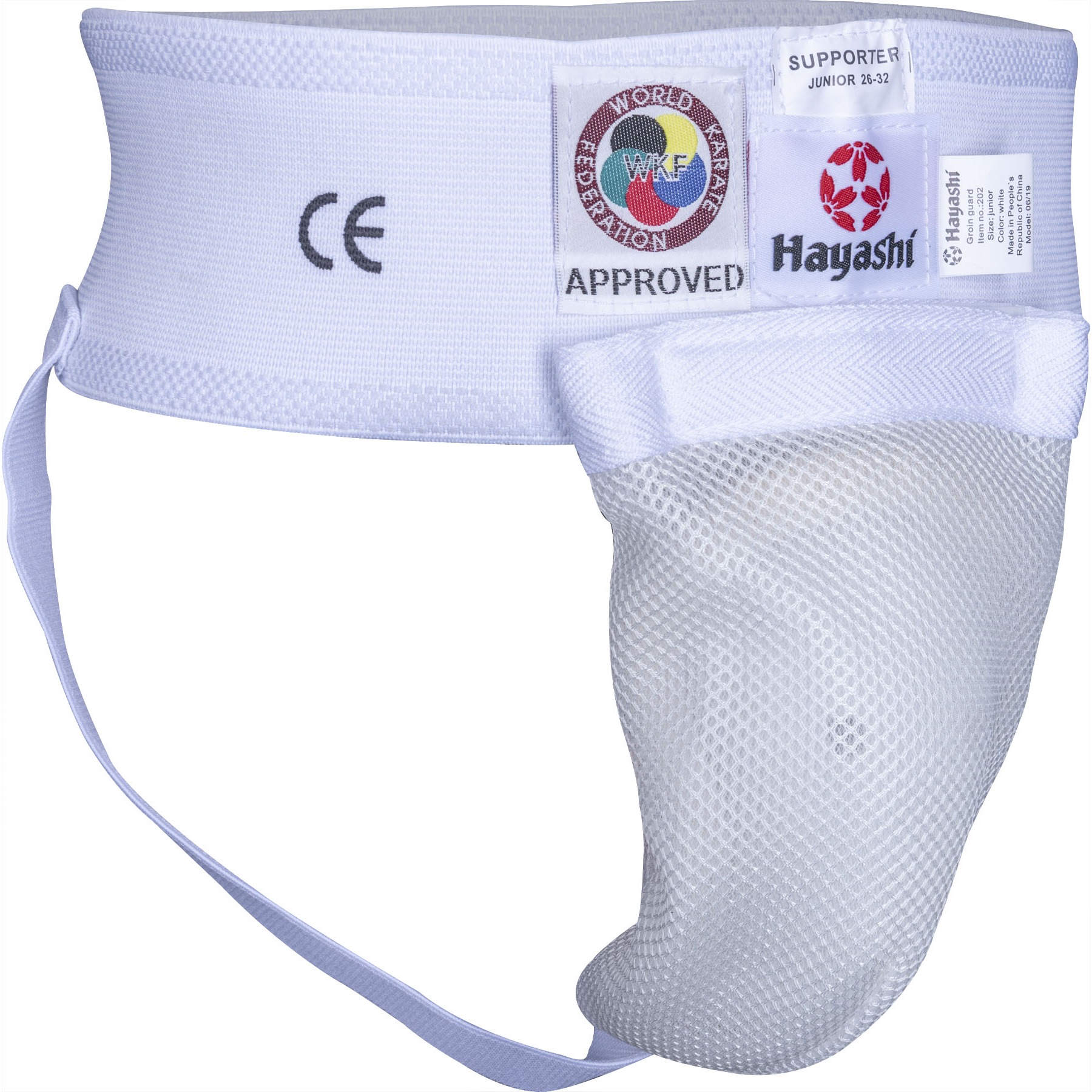 Hayashi Kruisbeschermer - WKF Approved - Wit Hayashi Kruisbeschermer - WKF Approved - Wit