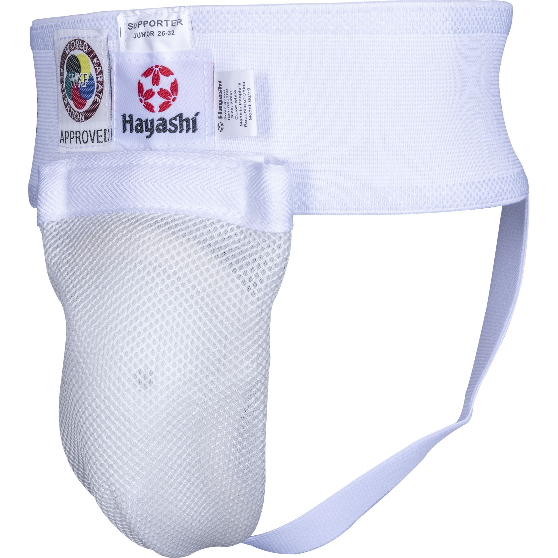 Hayashi Kruisbeschermer - WKF Approved - Wit Hayashi Kruisbeschermer - WKF Approved - Wit