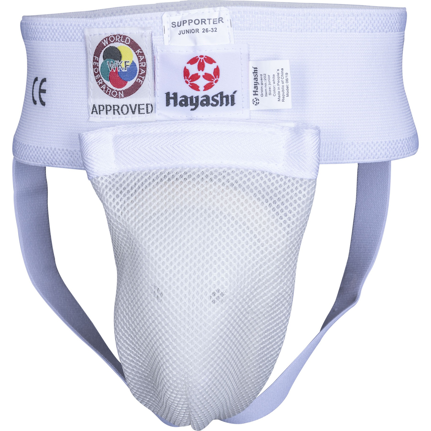 Hayashi Kruisbeschermer - WKF Approved - Wit Hayashi Kruisbeschermer - WKF Approved - Wit