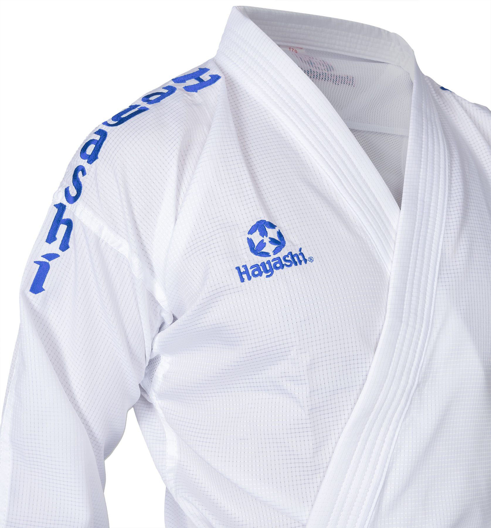 Hayashi Karatepak - Air Deluxe - Wit / Blauw Hayashi Karatepak - Air Deluxe - Wit / Blauw