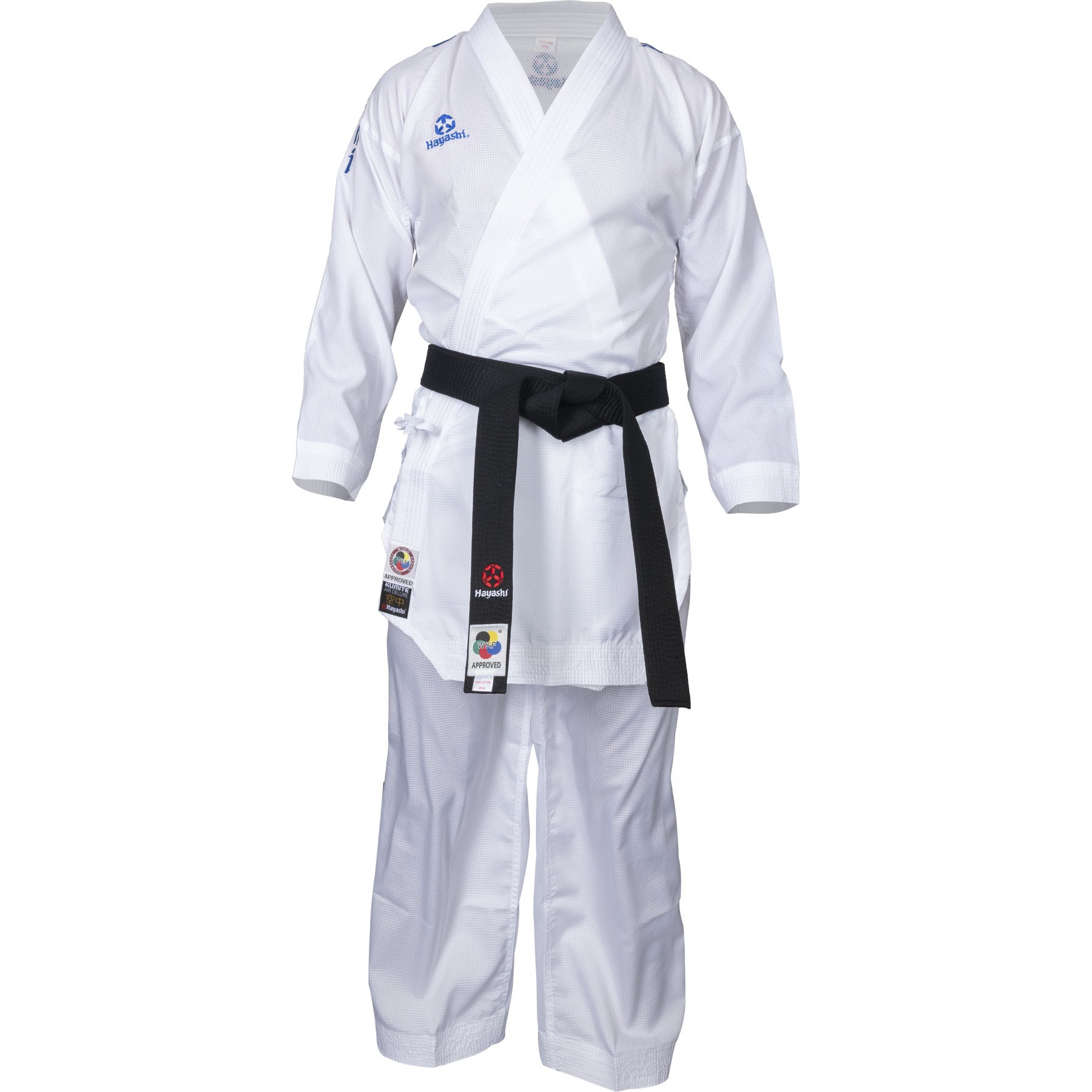 Hayashi Karatepak - Air Deluxe - Wit / Blauw Hayashi Karatepak - Air Deluxe - Wit / Blauw