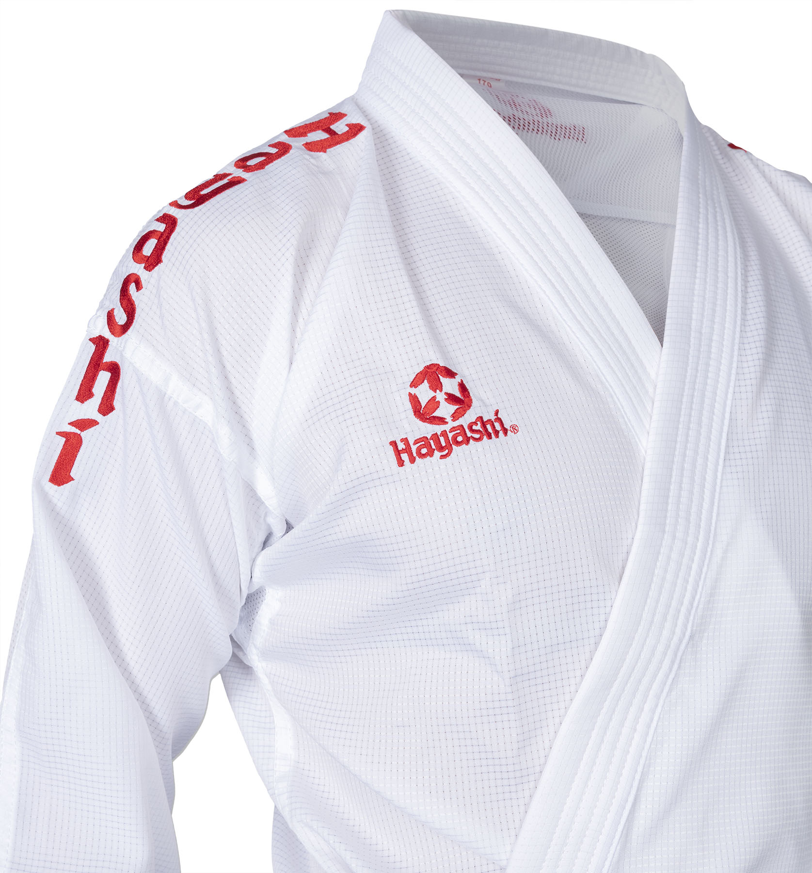 Hayashi Karatepak - Air Deluxe - Wit / Rood Hayashi Karatepak - Air Deluxe - Wit / Rood