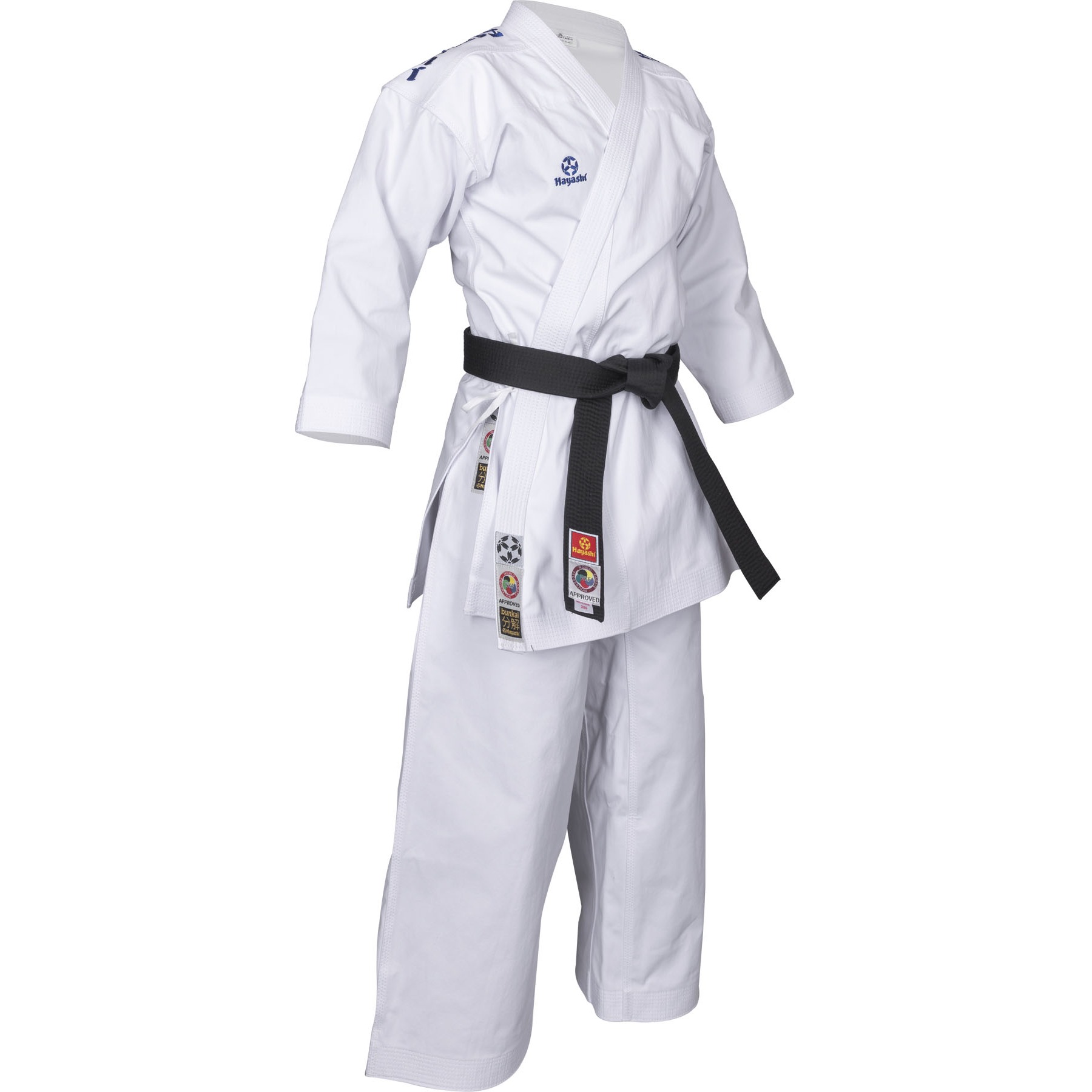 Hayashi Karatepak - Bunkai 2.0 WKF Approved - Wit / Blauw Hayashi Karatepak - Bunkai 2.0 WKF Approved - Wit / Blauw