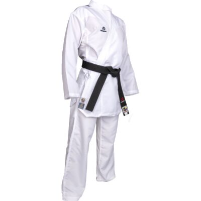 Hayashi Karatepak - Premium Kumite - Wit / Blauw