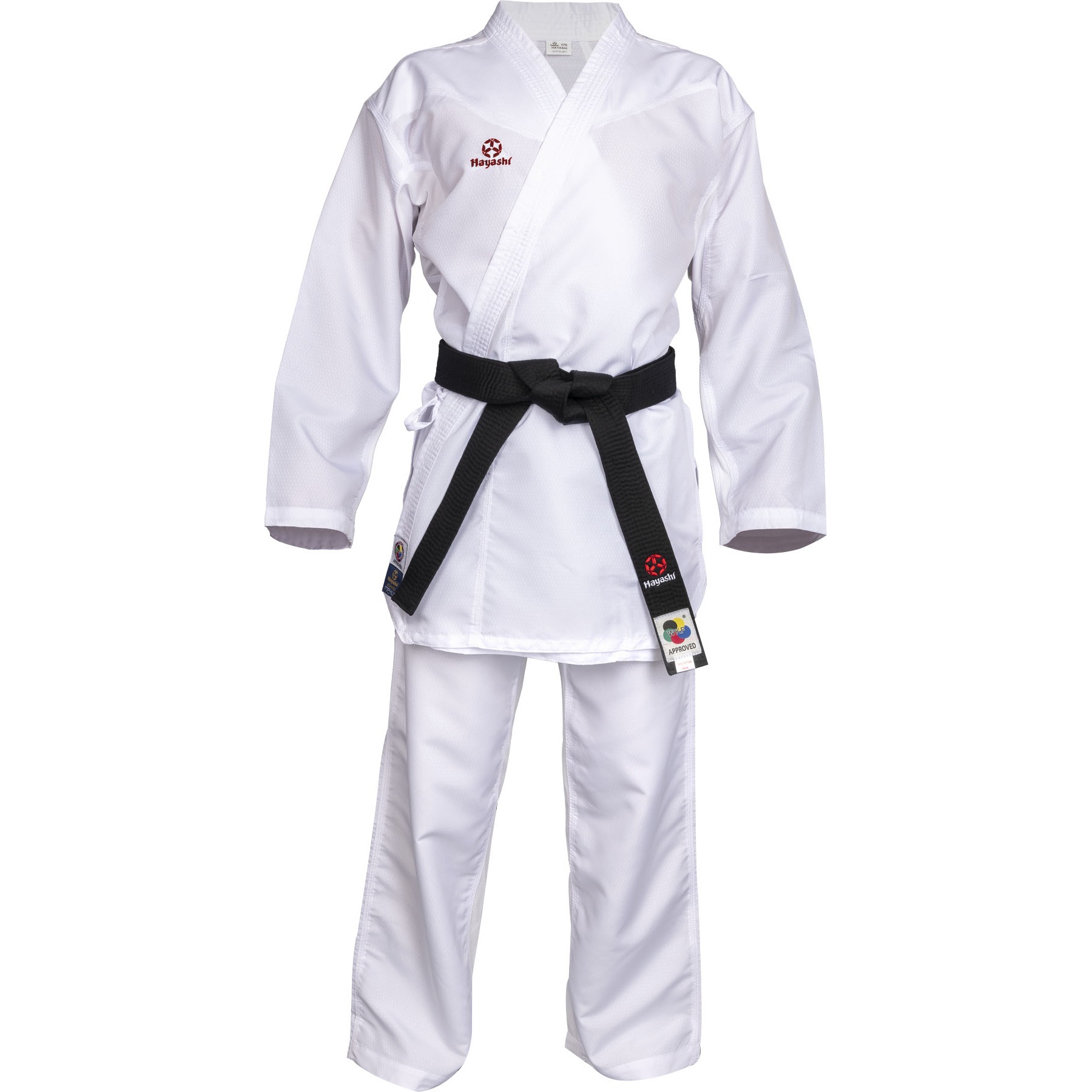 Hayashi Karatepak - Premium Kumite - Wit / Rood Hayashi Karatepak - Premium Kumite - Wit / Rood