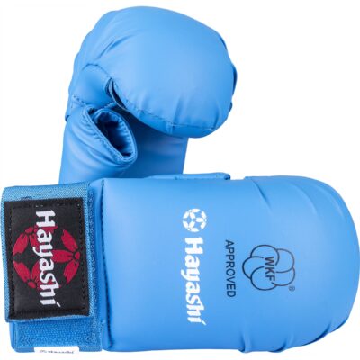 Hayashi Karate handschoenen - TSUKI WKF Approved - Blauw