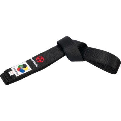 Hayashi Karateband - Budo WKF Approved - Zwart Hayashi Karateband - Budo WKF Approved - Zwart