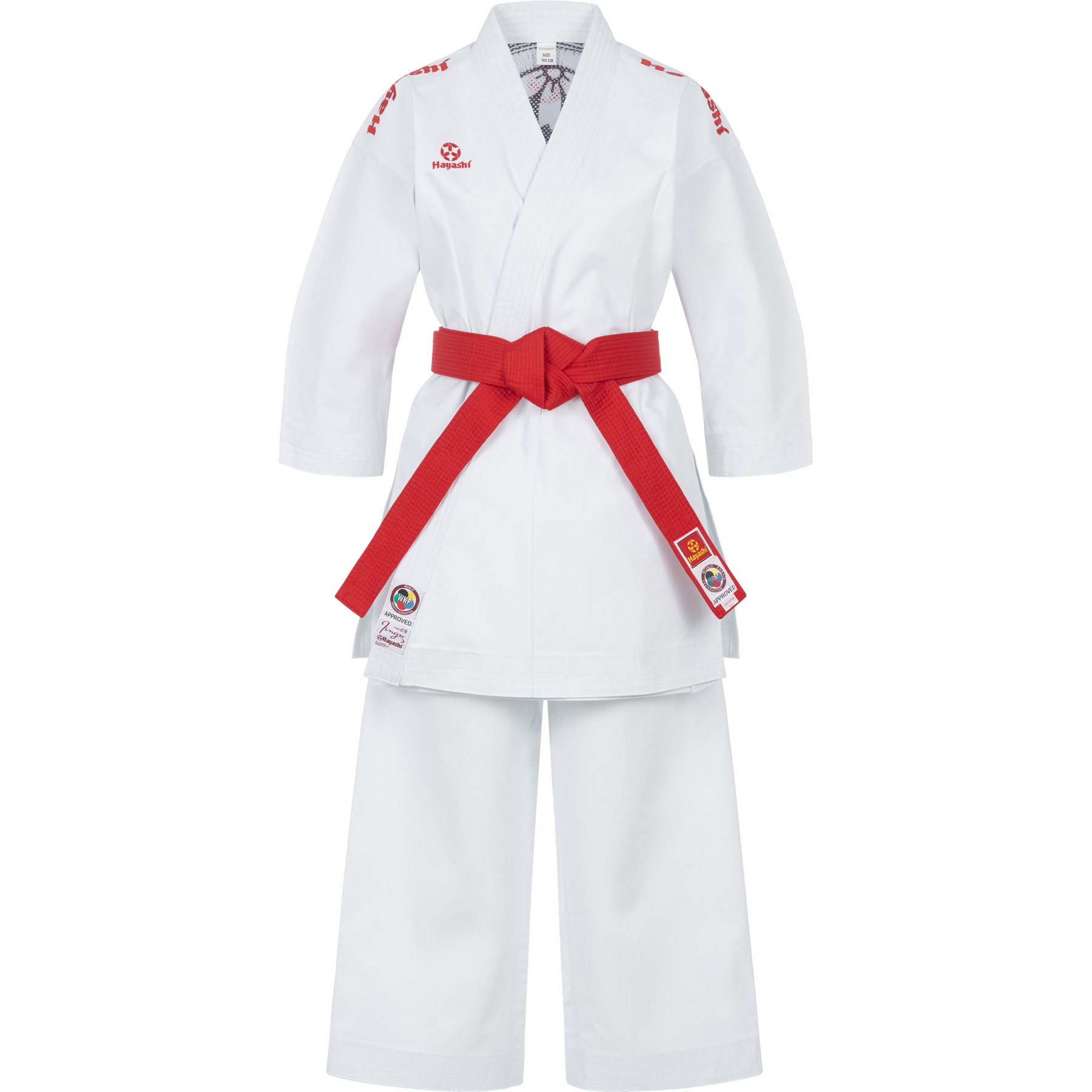 Hayashi Karatepak - Jingu - Wit / Rood Hayashi Karatepak - Jingu - Wit / Rood
