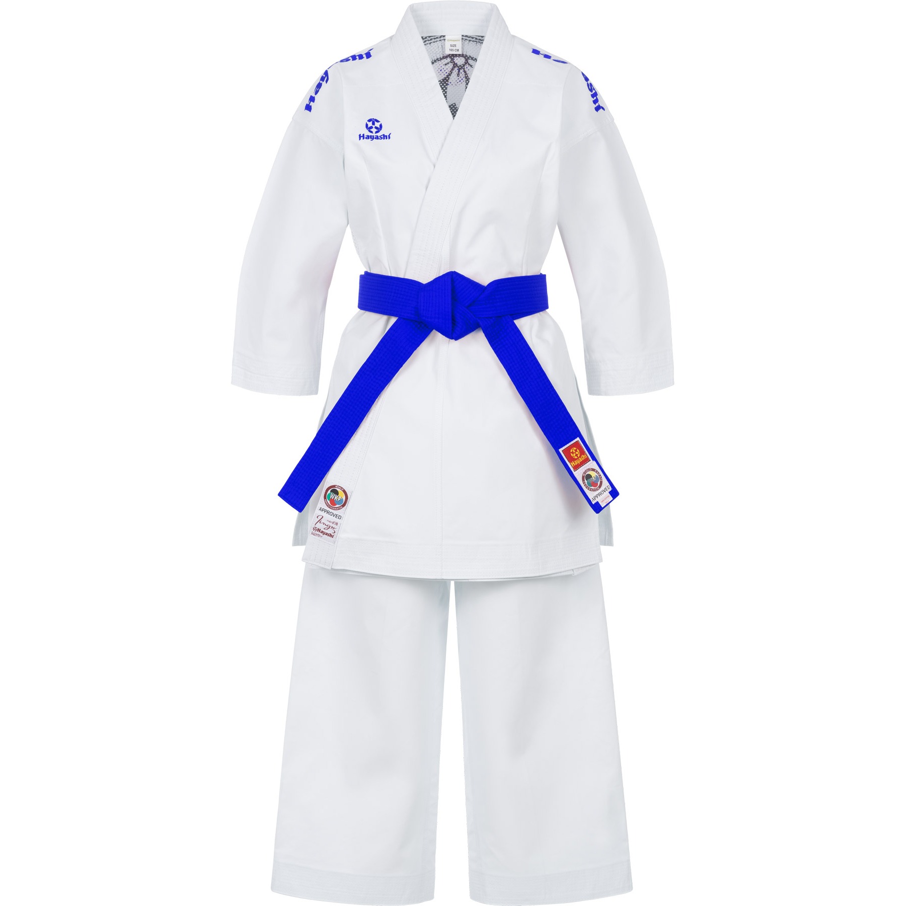 Hayashi Karatepak - Jingu - Wit / Blauw Hayashi Karatepak - Jingu - Wit / Blauw