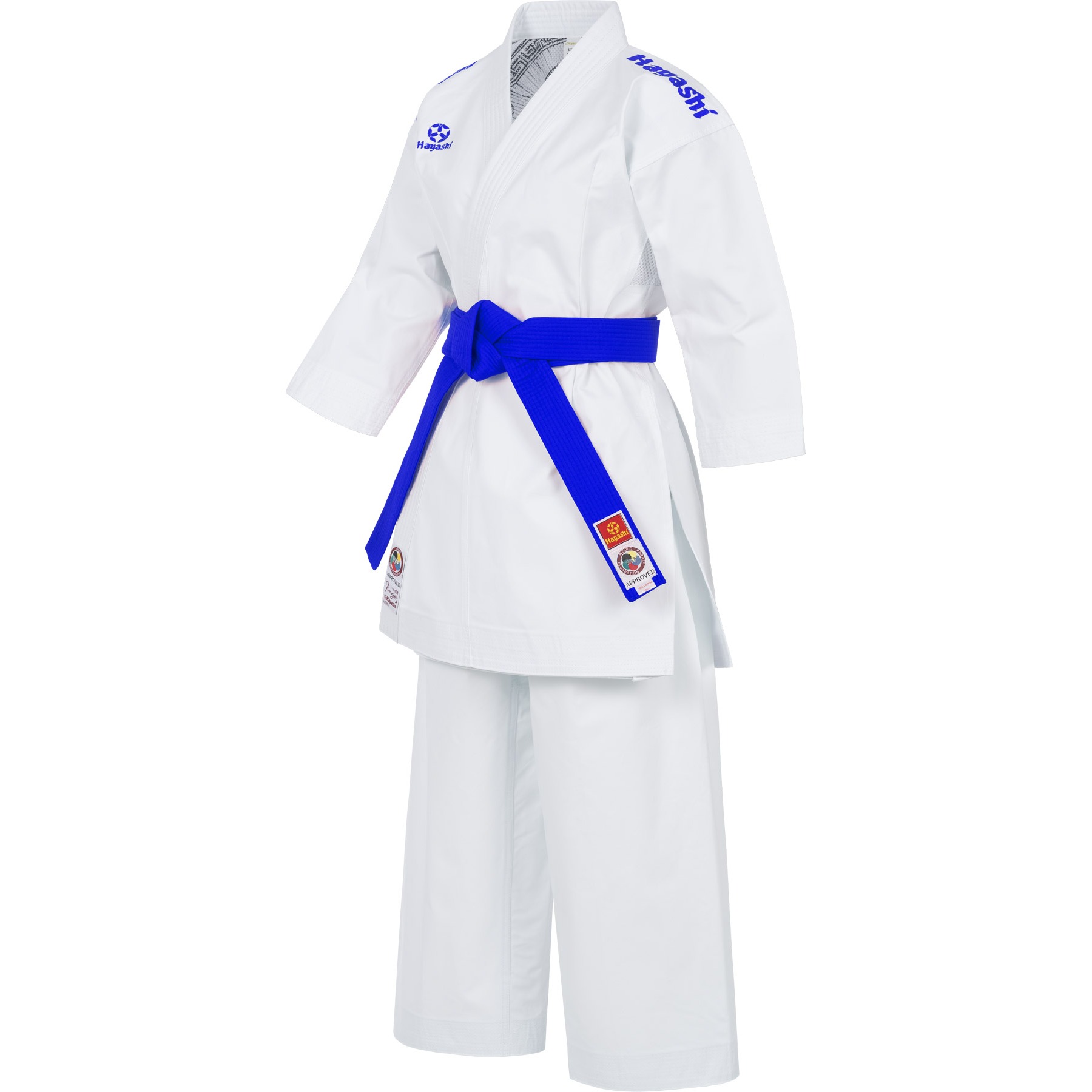Hayashi Karatepak - Jingu - Wit / Blauw Hayashi Karatepak - Jingu - Wit / Blauw
