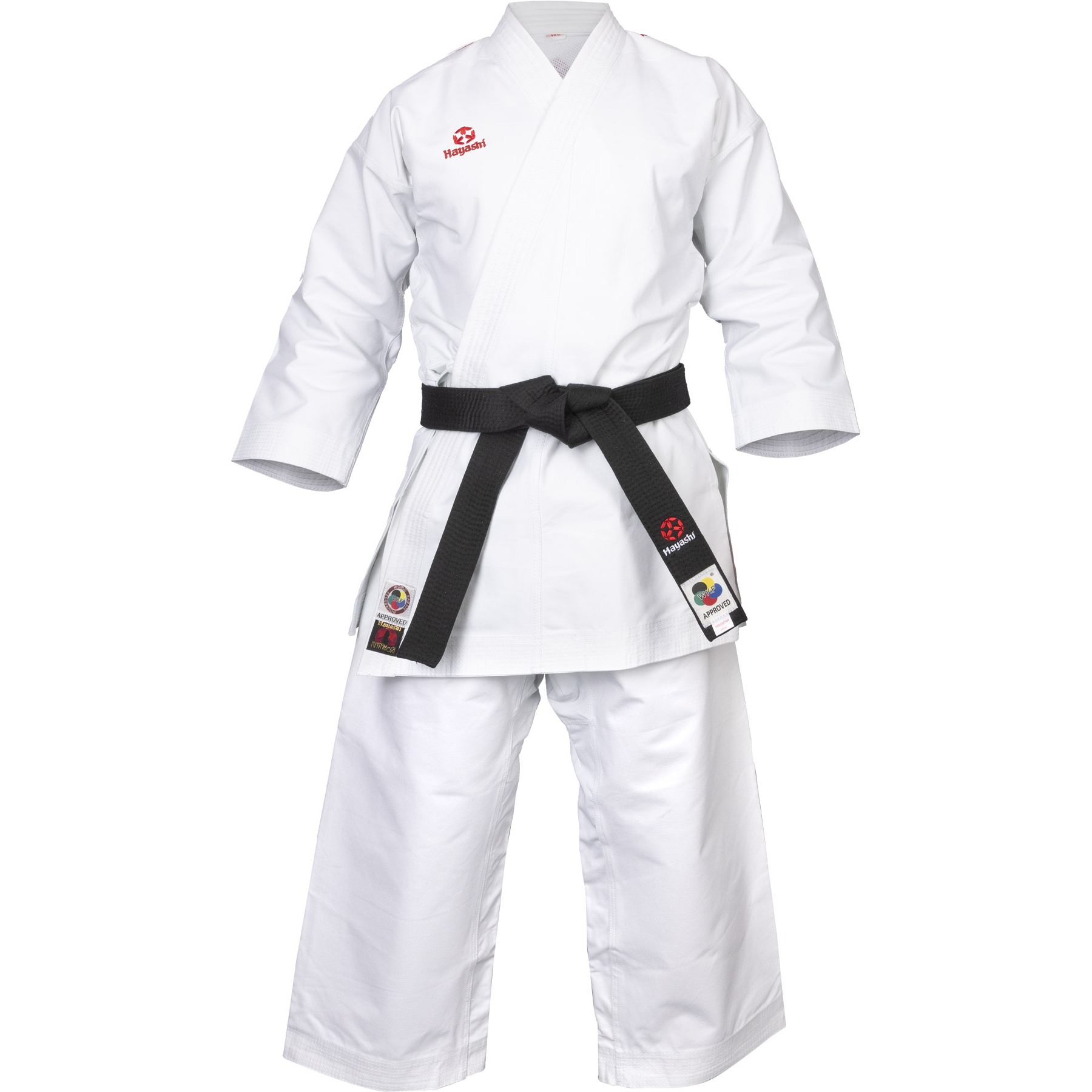 Hayashi Karatepak - Katamori WKF Approved - Wit Hayashi Karatepak - Katamori WKF Approved - Wit