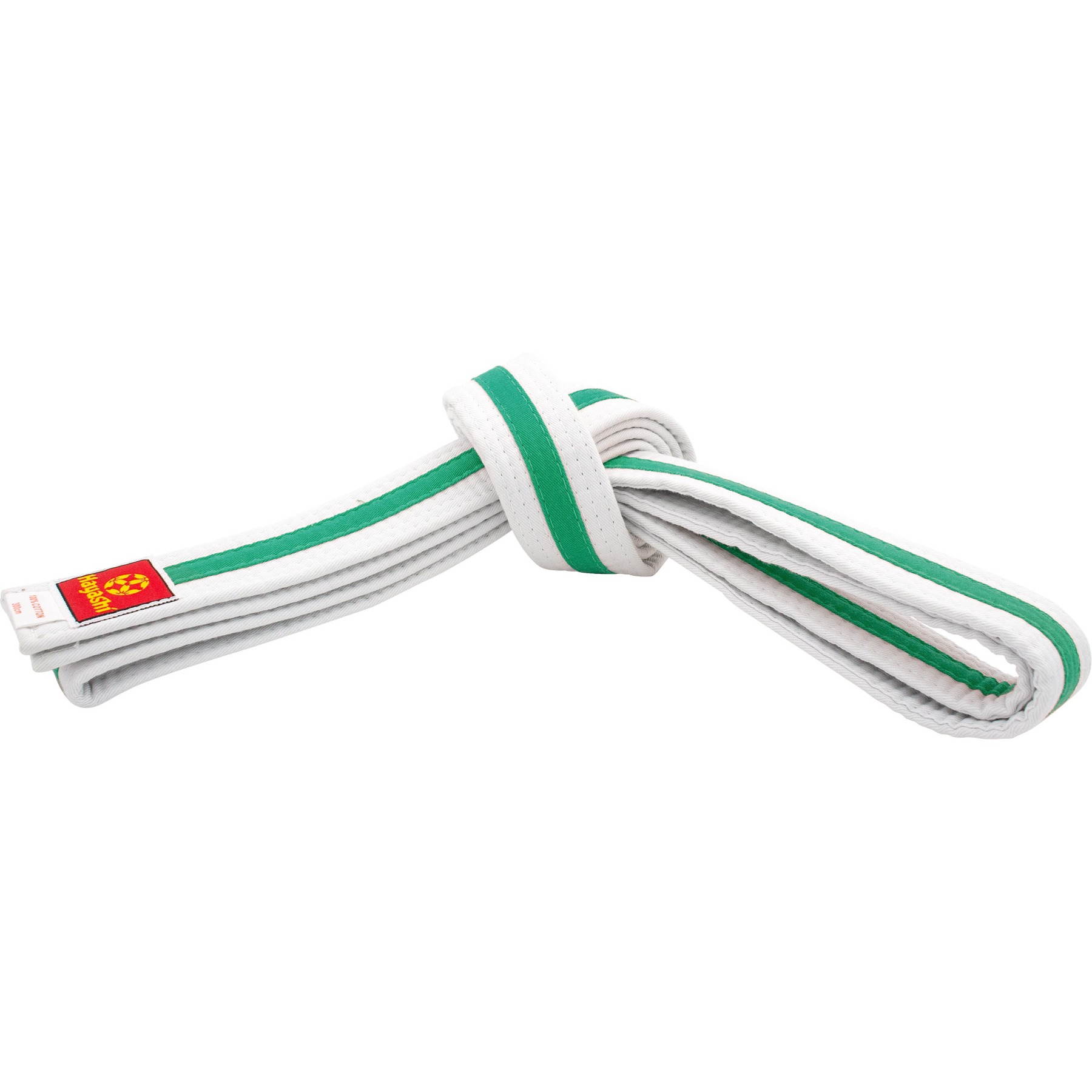Hayashi Budoband - Band voor Judo, Karate en Taekwondo - Wit / Groen Hayashi Budoband - Band voor Judo, Karate en Taekwondo - Wit / Groen