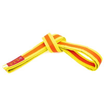 Hayashi Budoband - Band voor Judo, Karate en Taekwondo - Geel / Oranje Hayashi Budoband - Band voor Judo, Karate en Taekwondo - Geel / Oranje