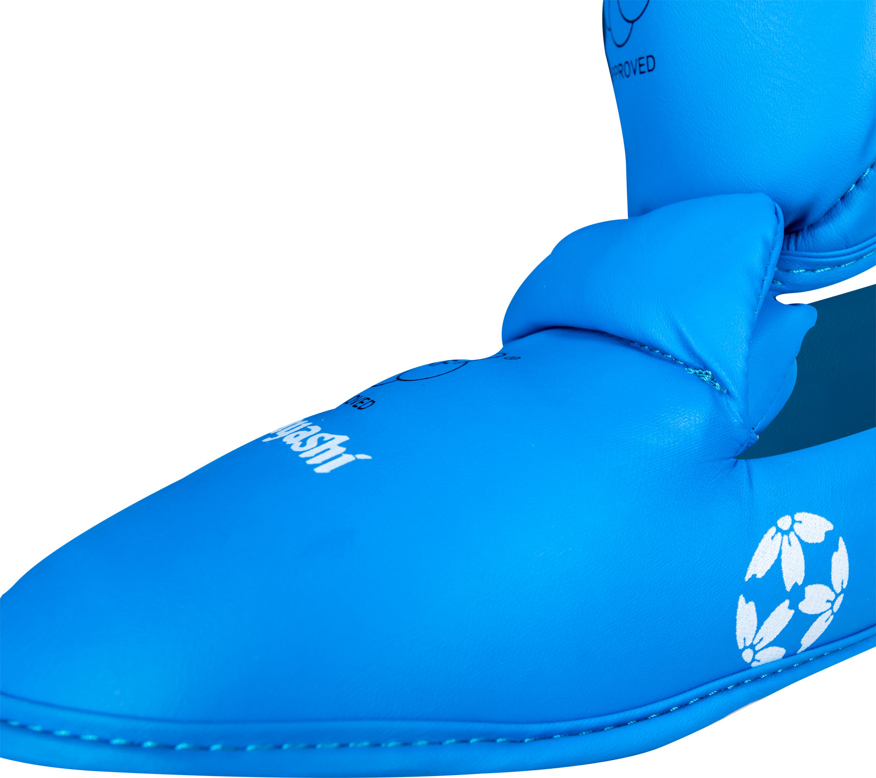 Hayashi Scheen- en wreefbeschermer - WKF Approved - Blauw Hayashi Scheen- en wreefbeschermer - WKF Approved - Blauw