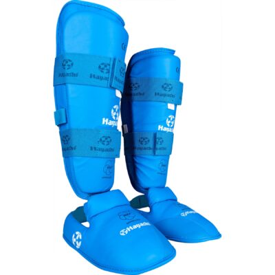 Hayashi Scheen- en wreefbeschermer - WKF Approved - Blauw Hayashi Scheen- en wreefbeschermer - WKF Approved - Blauw