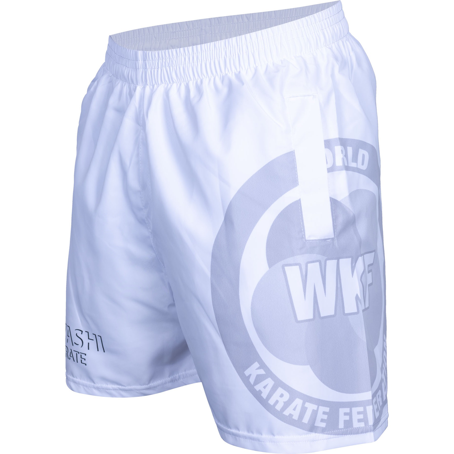 Hayashi Kickboksbroekje - WKF Shade - Wit Hayashi Kickboksbroekje - WKF Shade - Wit
