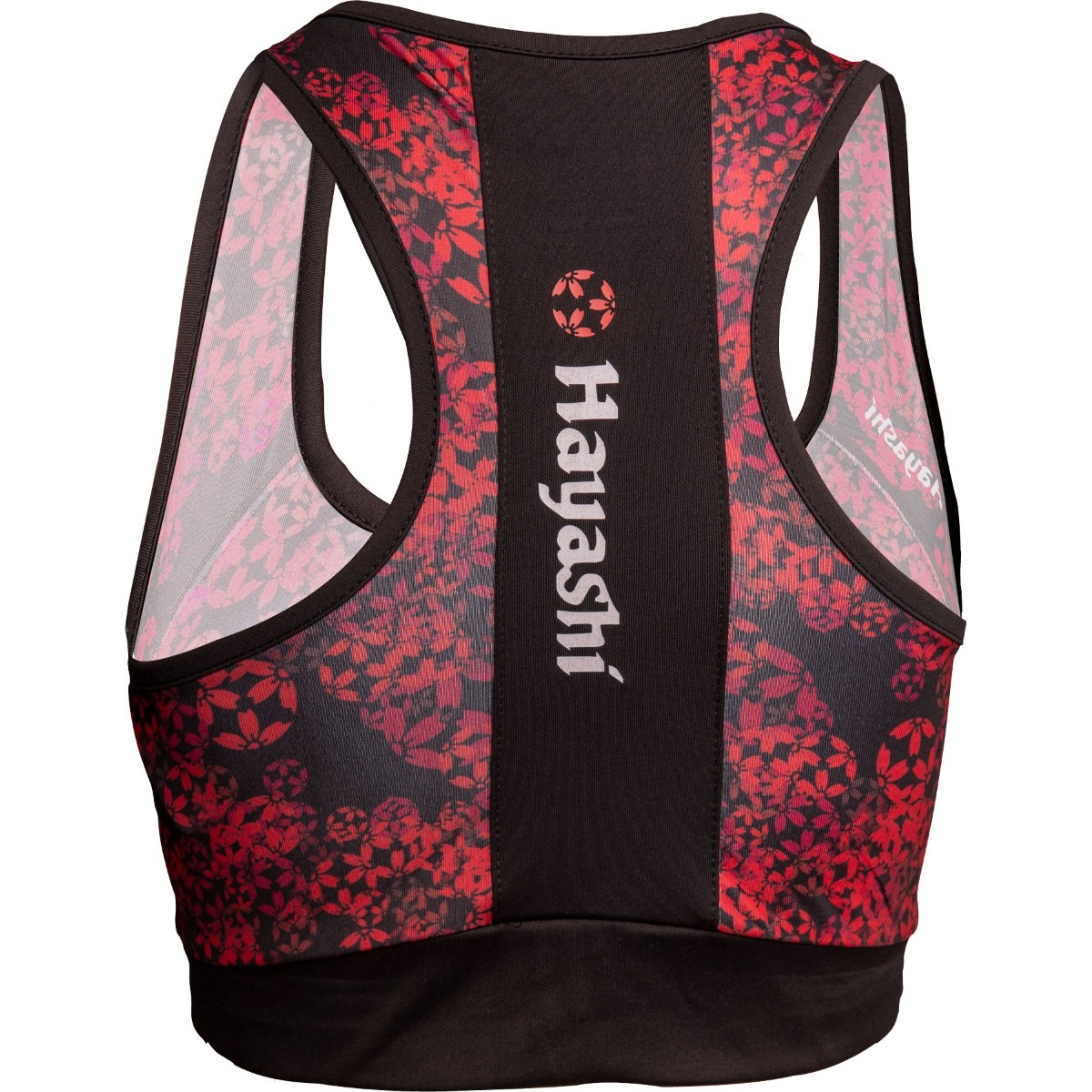 Hayashi Sport BH - Flowers - Zwart / Rood Hayashi Sport BH - Flowers - Zwart / Rood