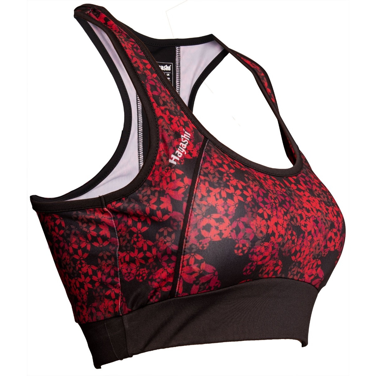 Hayashi Sport BH - Flowers - Zwart / Rood Hayashi Sport BH - Flowers - Zwart / Rood