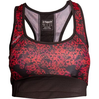 Hayashi Sport BH - Flowers - Zwart / Rood Hayashi Sport BH - Flowers - Zwart / Rood