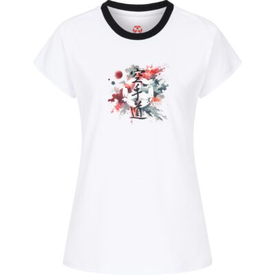 Hayashi T-shirt - Splash of Color - Wit