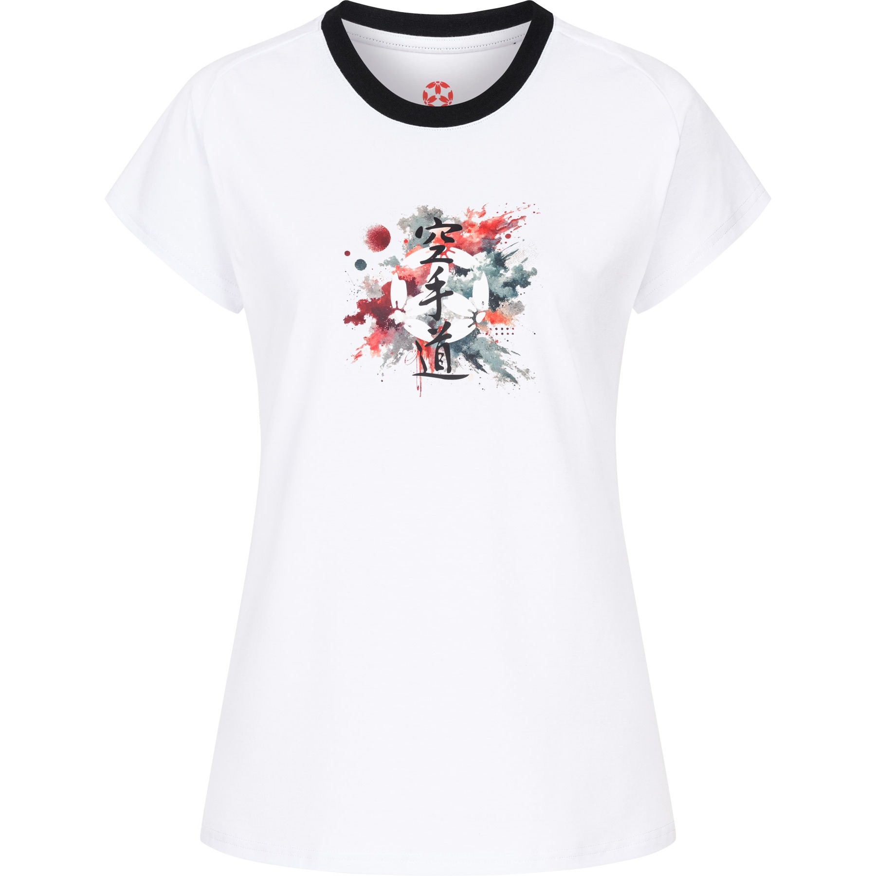 Hayashi T-shirt - Splash of Color - Wit Hayashi T-shirt - Splash of Color - Wit