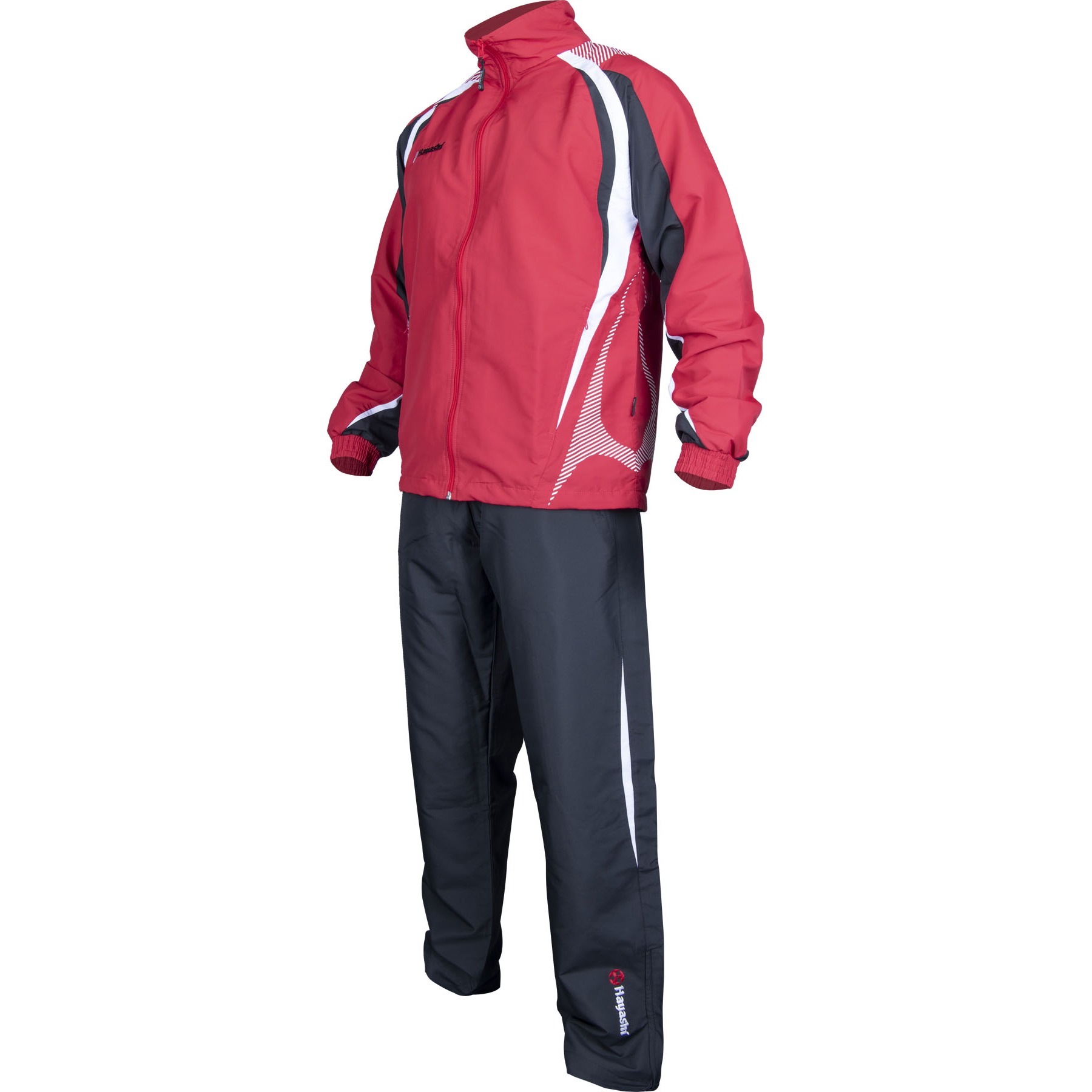Hayashi Trainingspak - Tracksuit for Kids - Rood / Zwart Hayashi Trainingspak - Tracksuit for Kids - Rood / Zwart