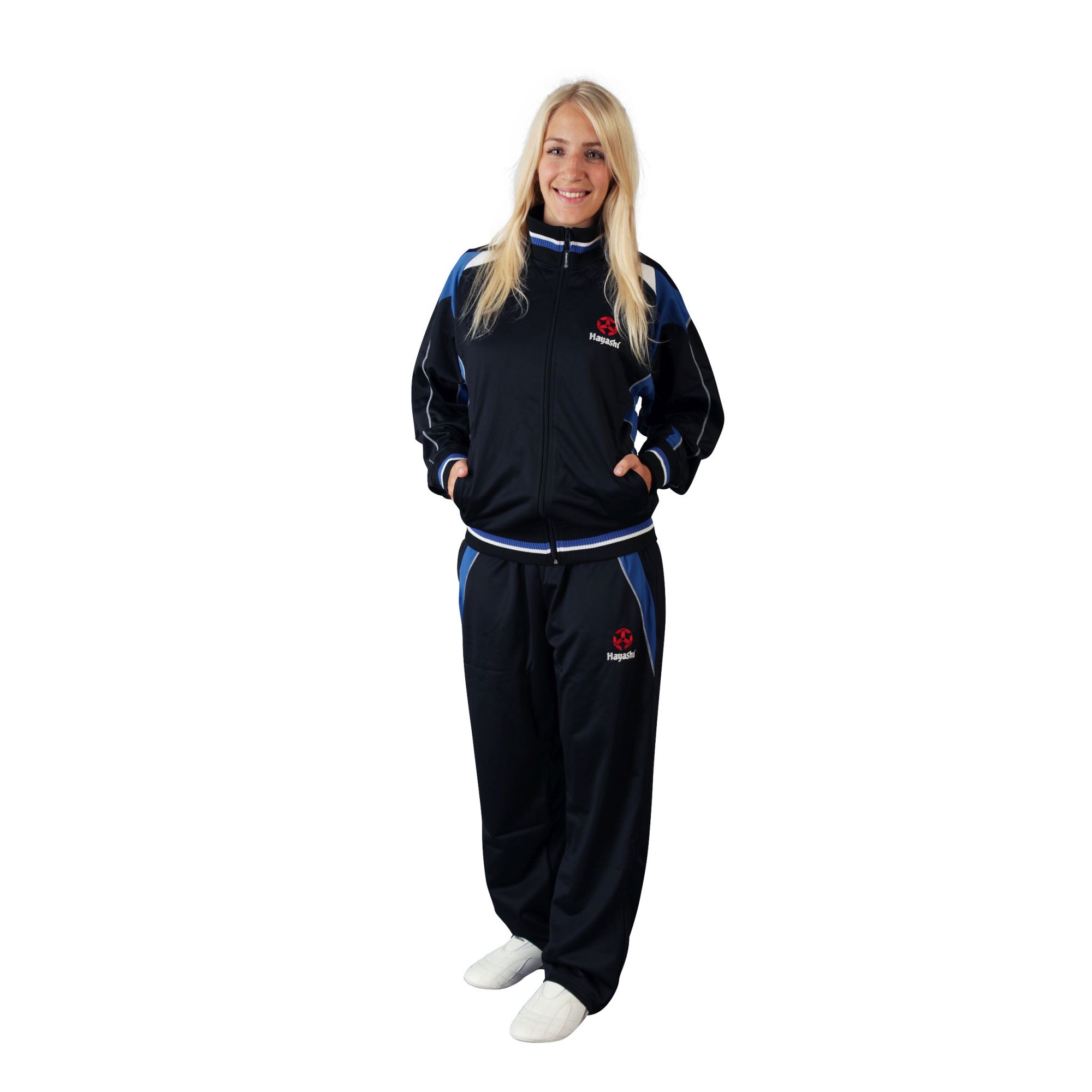 Hayashi Trainingspak - Kids - Zwart / Blauw Hayashi Trainingspak - Kids - Zwart / Blauw